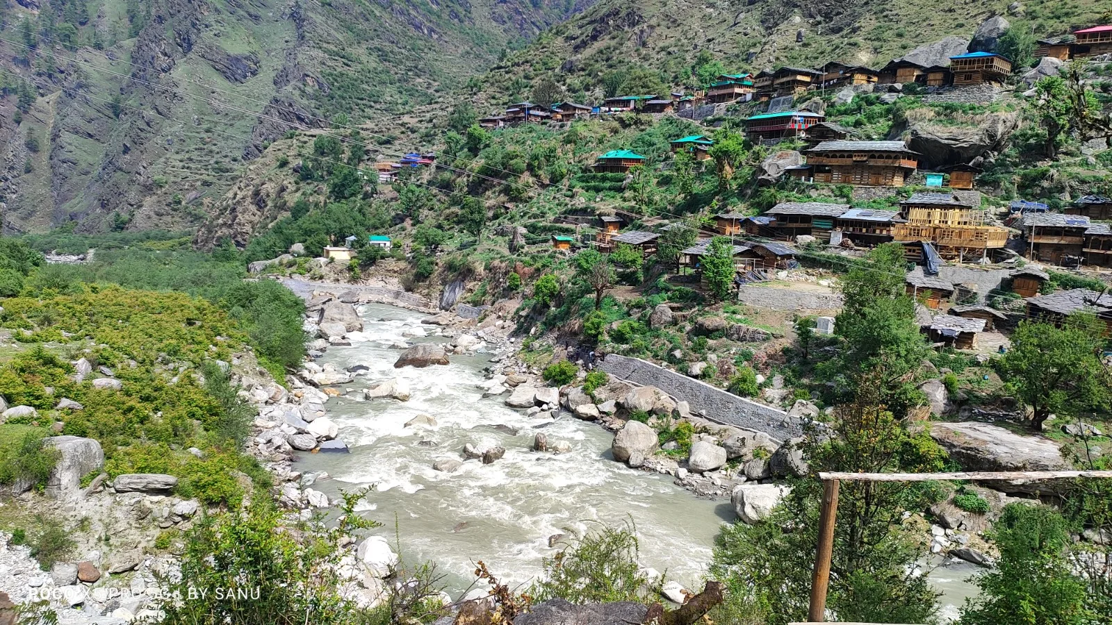 The old wooden houses of Osla village